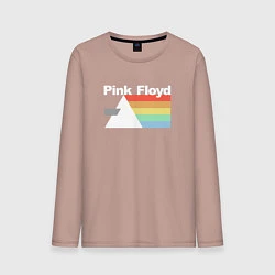Лонгслив хлопковый мужской Pink Floyd, цвет: пыльно-розовый
