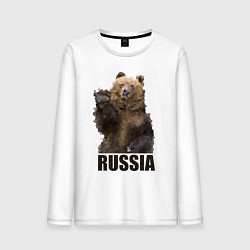 Мужской лонгслив Russia: Poly Bear