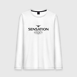 Лонгслив хлопковый мужской Sensation: The Legacy, цвет: белый