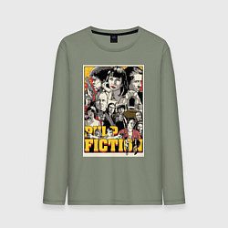 Лонгслив хлопковый мужской Pulp Fiction Stories, цвет: авокадо
