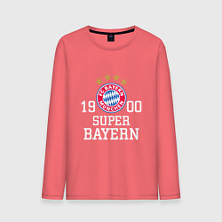 Лонгслив хлопковый мужской Super Bayern 1900 цвета коралловый — фото 1