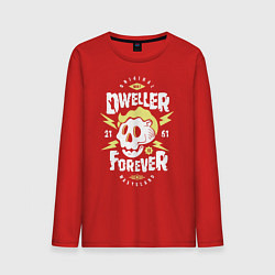 Лонгслив хлопковый мужской Dweller Forever, цвет: красный