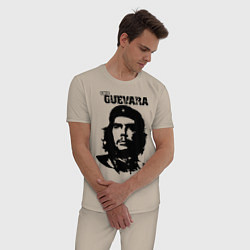 Пижама хлопковая мужская Che Guevara, цвет: миндальный — фото 2