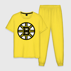 Пижама хлопковая мужская Boston Bruins, цвет: желтый