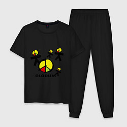 Пижама хлопковая мужская Olodum, цвет: черный