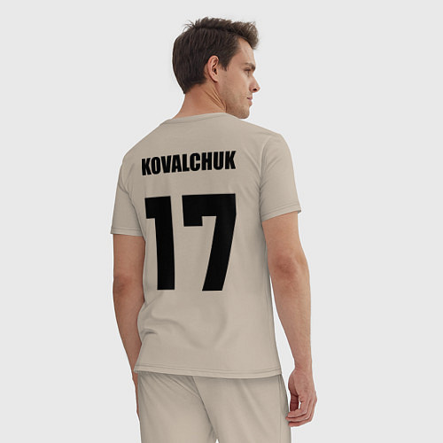 Мужская пижама New Jersey Devils: Kovalchuk 17 / Миндальный – фото 4