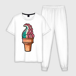 Мужская пижама Мороженое-осьминог