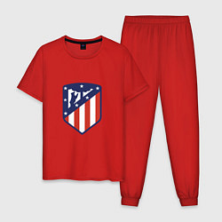 Пижама хлопковая мужская Atletico Madrid, цвет: красный