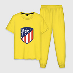 Пижама хлопковая мужская Atletico Madrid, цвет: желтый