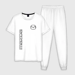 Пижама хлопковая мужская Mazda Style, цвет: белый