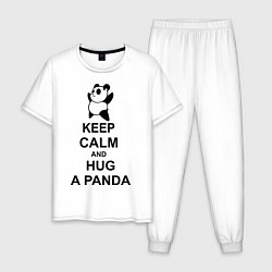 Мужская пижама Keep Calm & Hug A Panda