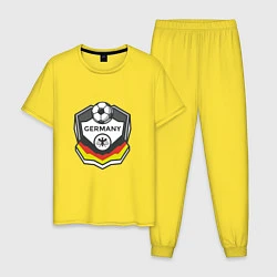 Пижама хлопковая мужская Germany League, цвет: желтый