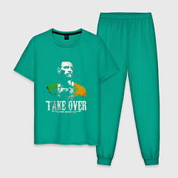Пижама хлопковая мужская McGregor: Take Over, цвет: зеленый