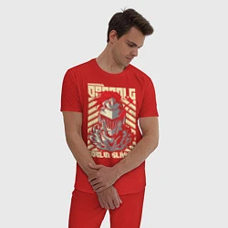 Пижама хлопковая мужская Goblin Slayer Knight, цвет: красный — фото 2