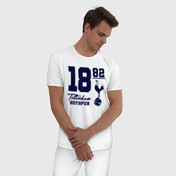 Пижама хлопковая мужская FC Tottenham 1882, цвет: белый — фото 2