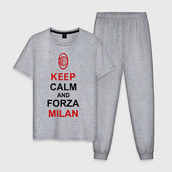 Мужская пижама Keep Calm & Forza Milan