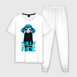 Пижама хлопковая мужская Sally Face, цвет: белый