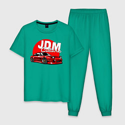 Пижама хлопковая мужская JDM Culture, цвет: зеленый