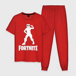 Пижама хлопковая мужская FORTNITE x MARSHMELLO, цвет: красный