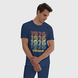 Пижама хлопковая мужская 1976 Classic, цвет: тёмно-синий — фото 2