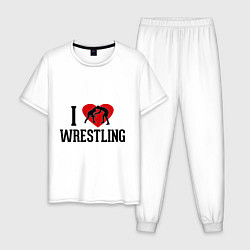Мужская пижама I love wrestling