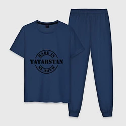 Пижама хлопковая мужская Made in Tatarstan, цвет: тёмно-синий