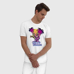 Пижама хлопковая мужская Джорно Джованна и GER, цвет: белый — фото 2