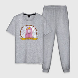Пижама хлопковая мужская Candy kingdom, цвет: меланж