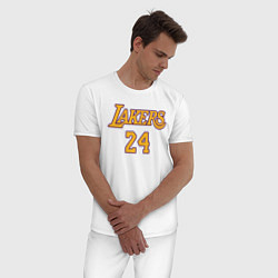Пижама хлопковая мужская Kobe Bryant, цвет: белый — фото 2