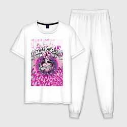 Пижама хлопковая мужская Three Days Grace art, цвет: белый