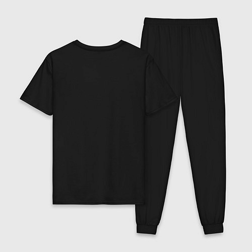 Мужская пижама Два типа людей / Черный – фото 2