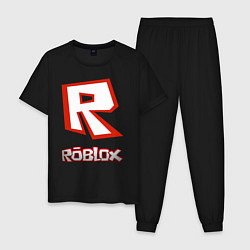 Пижама хлопковая мужская R, цвет: черный