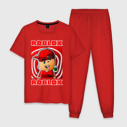 Пижама хлопковая мужская ROBLOX, цвет: красный