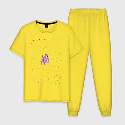 Пижама хлопковая мужская BoJack Horseman, цвет: желтый