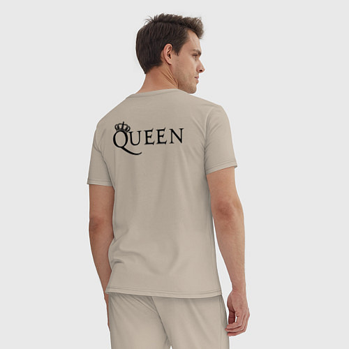 Мужская пижама Queen двусторонняя / Миндальный – фото 4