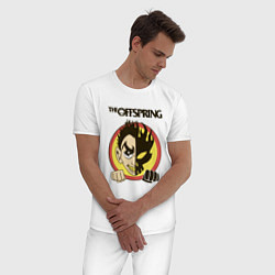 Пижама хлопковая мужская The Offspring, цвет: белый — фото 2