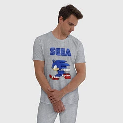 Пижама хлопковая мужская SEGA, цвет: меланж — фото 2