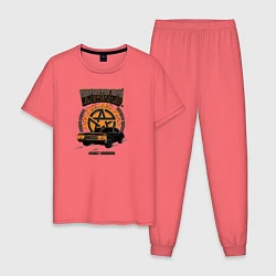 Пижама хлопковая мужская Winchester Bros, цвет: коралловый