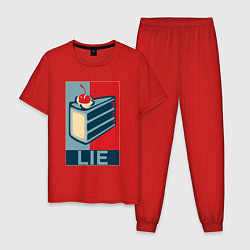 Пижама хлопковая мужская PORTAL, цвет: красный