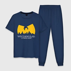 Пижама хлопковая мужская Wu-Tang Clan, цвет: тёмно-синий