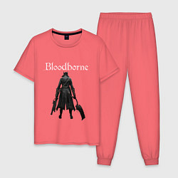 Пижама хлопковая мужская Bloodborne, цвет: коралловый