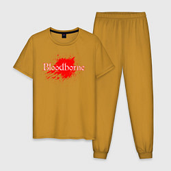 Пижама хлопковая мужская Bloodborne, цвет: горчичный