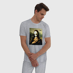 Пижама хлопковая мужская Mona Lisa, цвет: меланж — фото 2