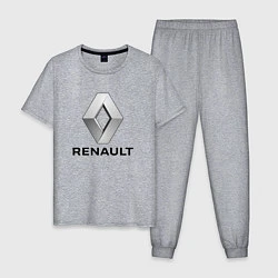 Пижама хлопковая мужская RENAULT, цвет: меланж