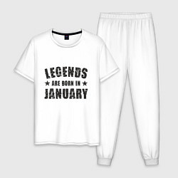 Мужская пижама Легенды рождаются в январе