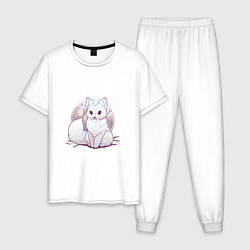 Мужская пижама Белый лис