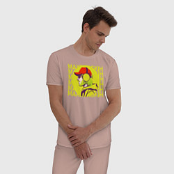 Пижама хлопковая мужская Max Barskih, цвет: пыльно-розовый — фото 2