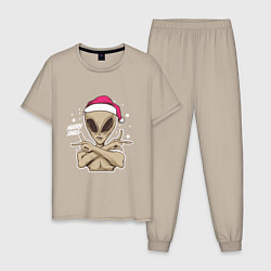 Мужская пижама Alien Santa