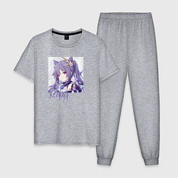 Пижама хлопковая мужская Genshin Impact, цвет: меланж