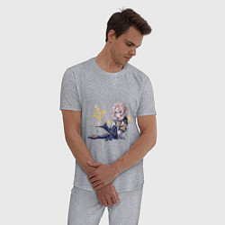 Пижама хлопковая мужская Альбедо, цвет: меланж — фото 2